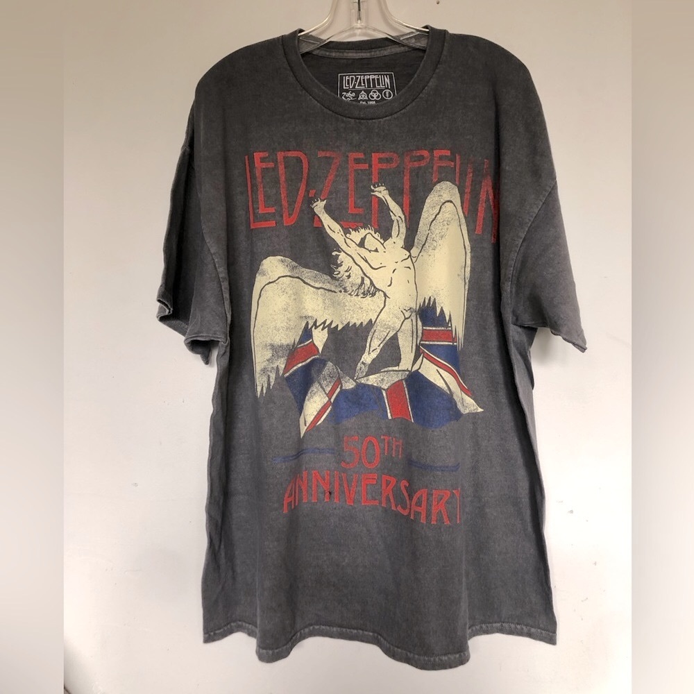 Led Zeppelin 50th Anniversary Band Oversized T shirt